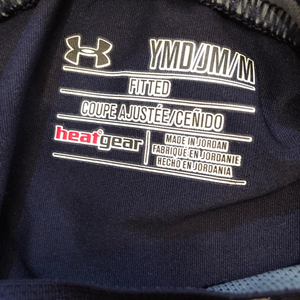 UNISEX Under Armour heat gear navy athletic shirt - Picture 4 of 6